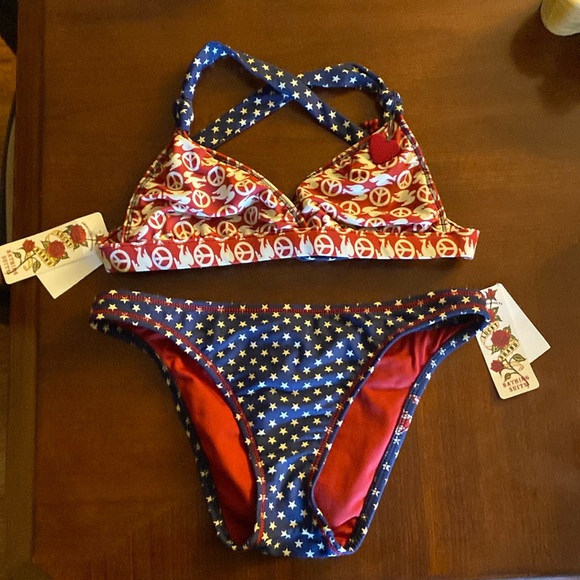 Lucky brand y2k Deadstock swimsuit size small/medium see description - Picture 3 of 12